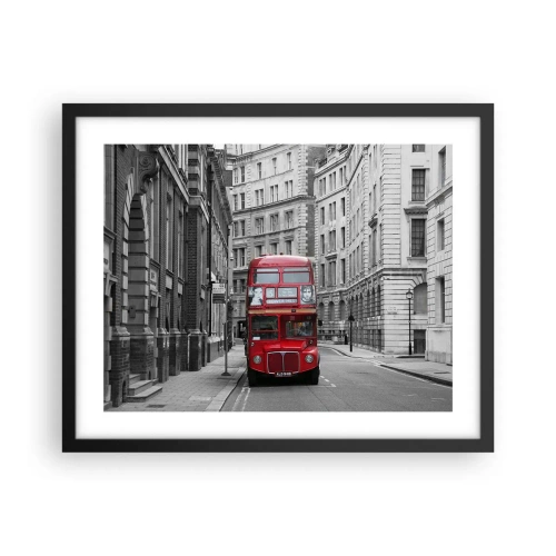 Poster in einem schwarzem Rahmen - Der Alltag muss nicht grau sein - 50x40 cm