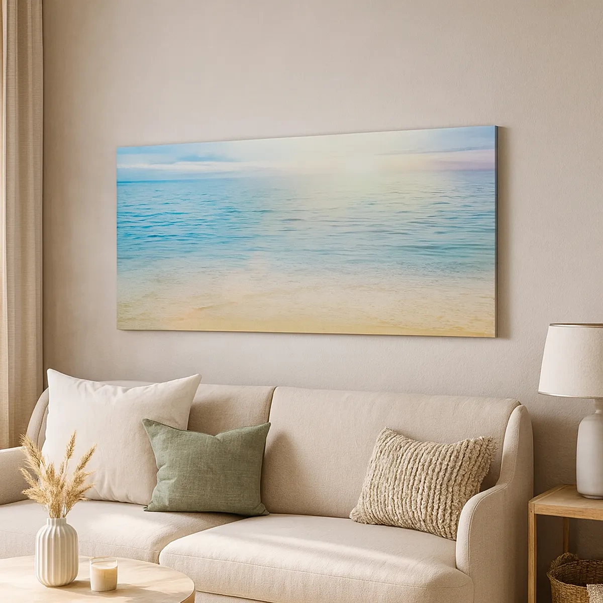 Bild auf Leinwand - Leinwandbild - Großes Blau - 30x30 cm