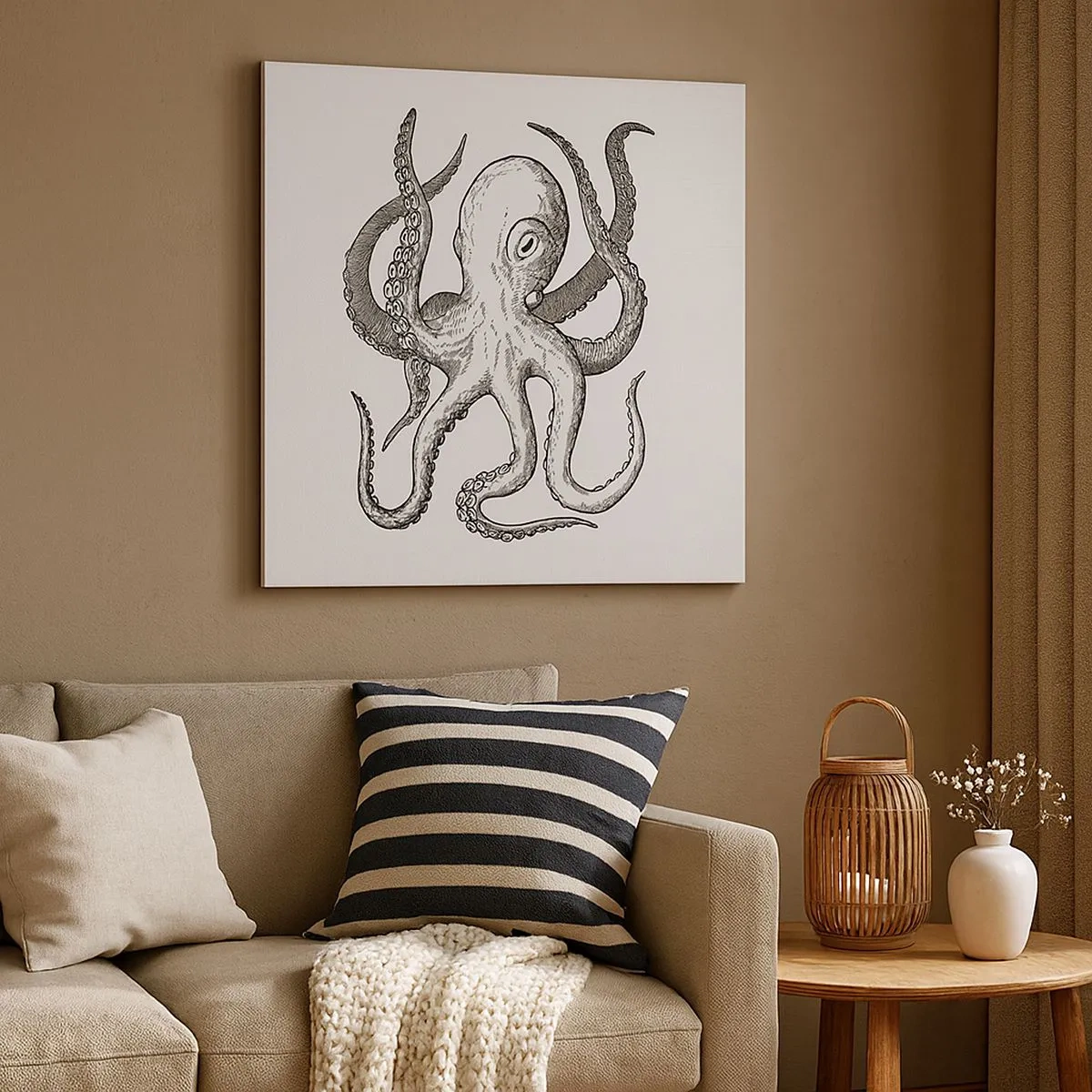 Bild auf Leinwand - Leinwandbild - Mit den Wellen tanzen - 30x30 cm