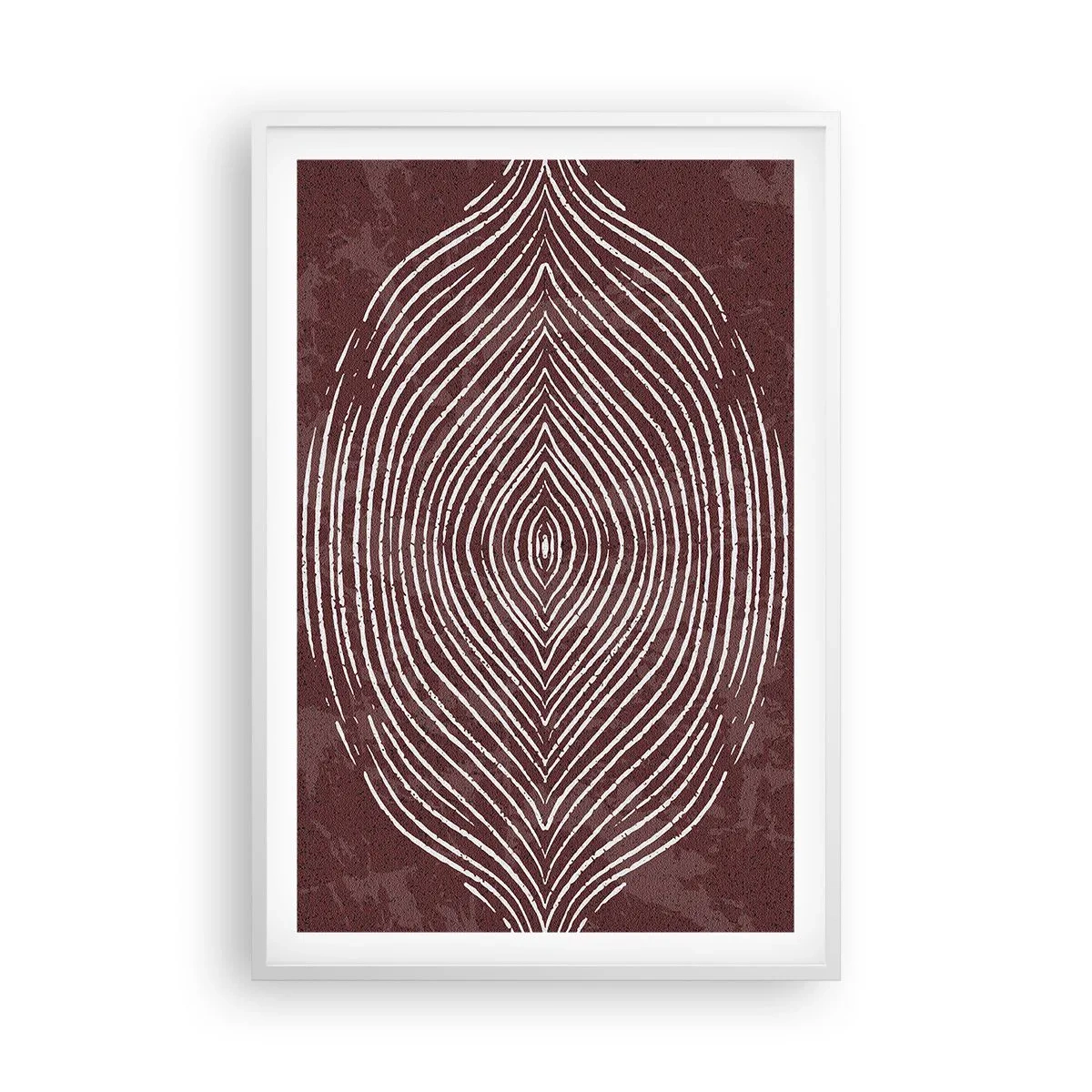 Poster in einem weißen Rahmen - Der Raum spricht - 61x91 cm