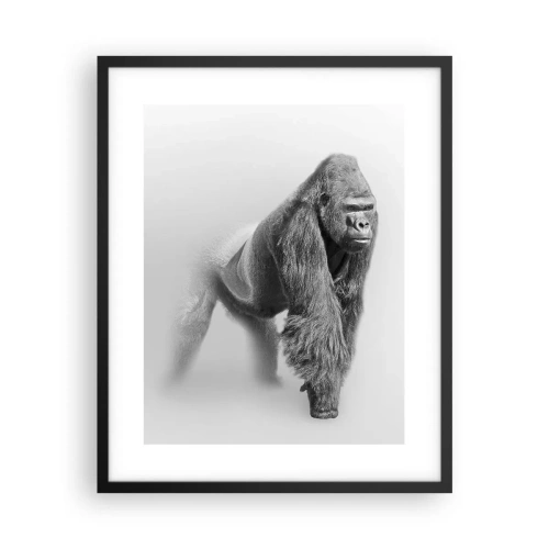 Poster in einem schwarzem Rahmen - Zuversichtlich in seiner Stärke - 40x50 cm