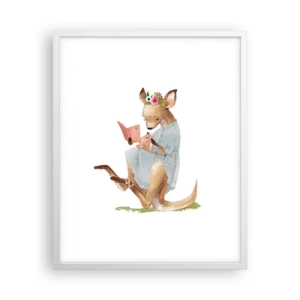 Poster in einem weißen Rahmen - Lies mir vor Mama - 40x50 cm