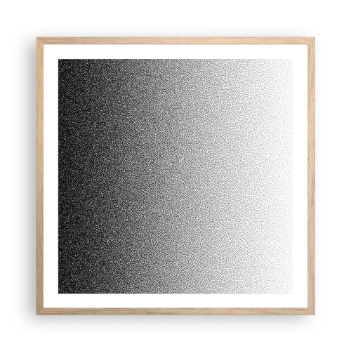 Poster in einem Rahmen aus heller Eiche - Dem Licht entgegen - 60x60 cm