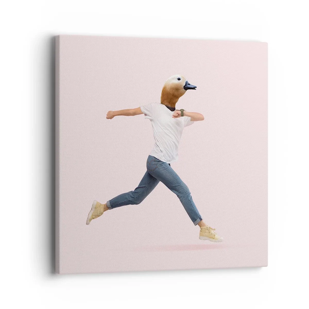 Bild auf Leinwand - Leinwandbild - Eine Prise Absurdität - 40x40 cm