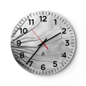 Wanduhr - Glasuhr - Löwenzahn, Drachen - 30x30 cm