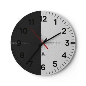 Wanduhr - Glasuhr - Direkt zum Ziel - 40x40 cm