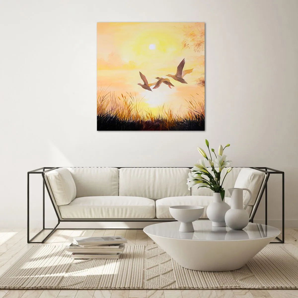 Glasbild - Bild auf glas - Der Beginn einer langen Reise - 40x40 cm