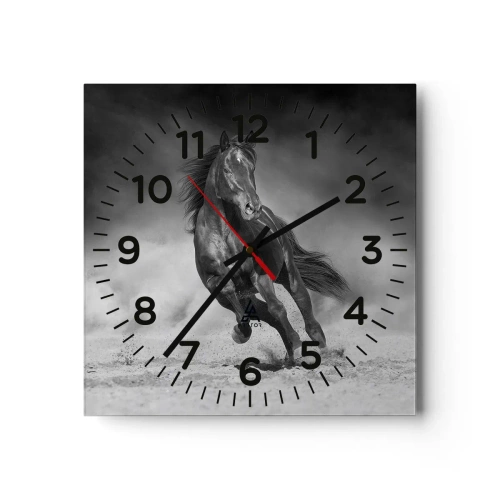 Wanduhr - Glasuhr - Würdig des Emirs selbst - 30x30 cm
