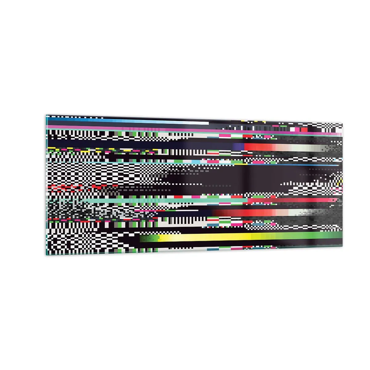 Glasbild - Bild auf glas - Das Kontrollbild der Realität - 100x40 cm