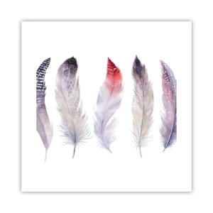 Poster - Zart wie mehrfarbiger Nebel - 40x40 cm