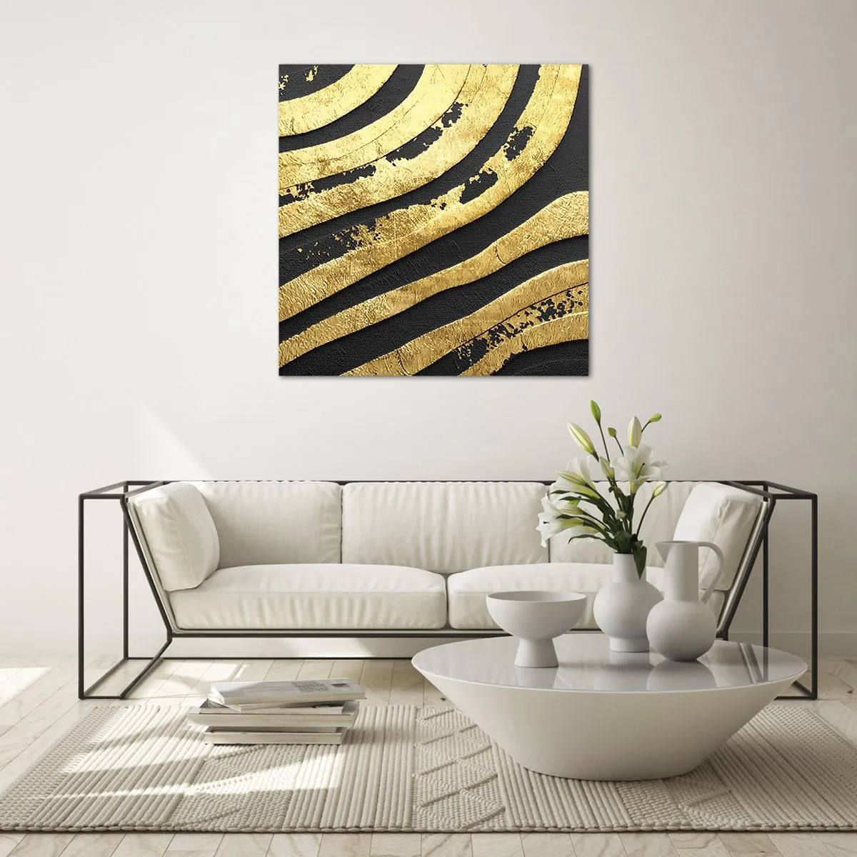 Glasbild - Bild auf glas - Alles fließt - 50x50 cm