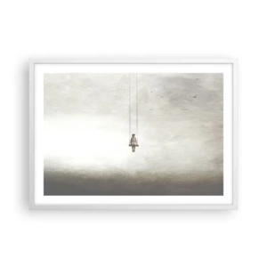 Poster in einem weißen Rahmen - Ein Kind in uns - 70x50 cm