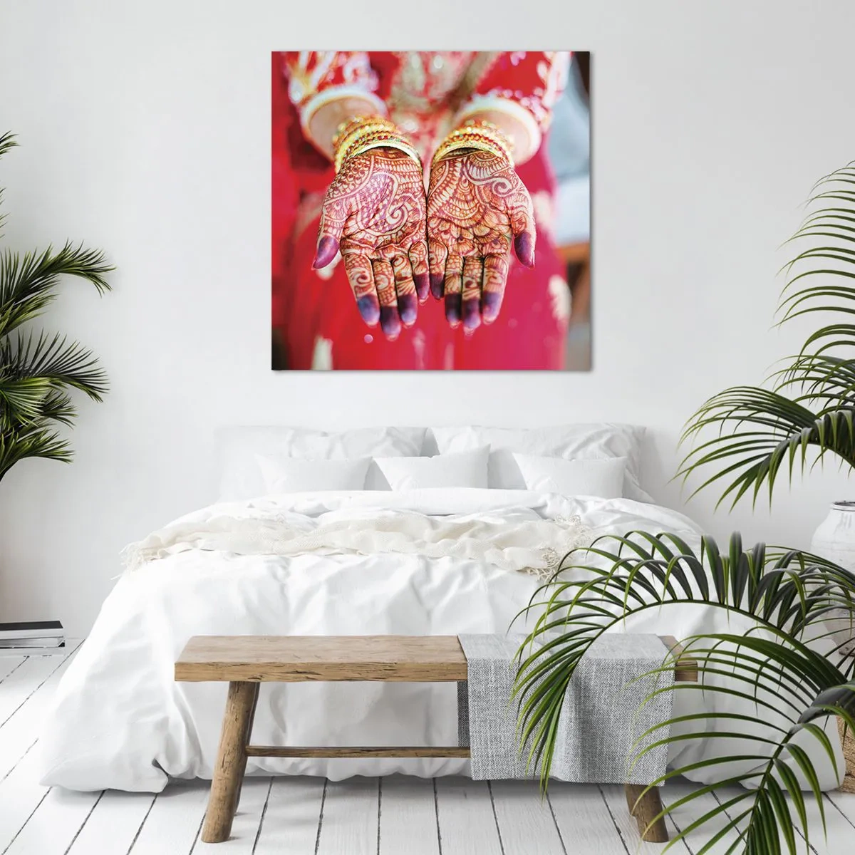 Bild auf Leinwand - Leinwandbild - Bereit, das Glück zu fangen? - 70x70 cm