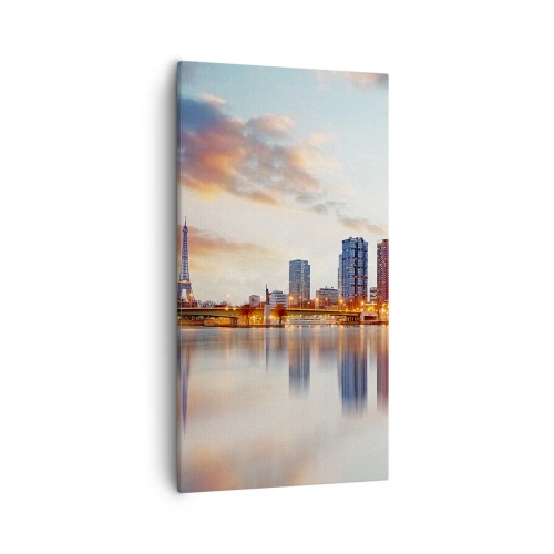 Bild auf Leinwand - Leinwandbild - Die monumentale Ruhe von Paris - 55x100 cm