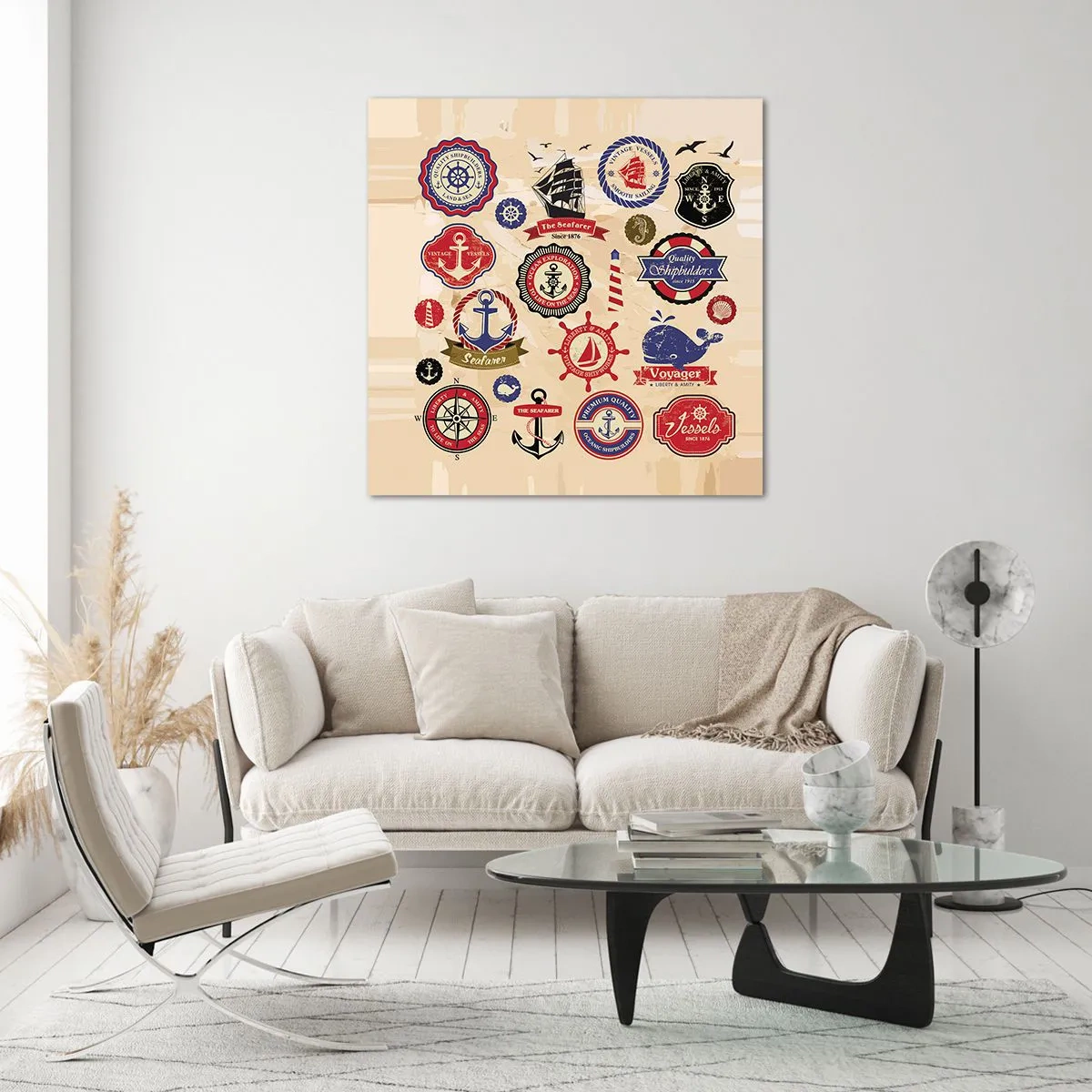 Glasbild - Bild auf glas - Segelbruderschaft - 60x60 cm