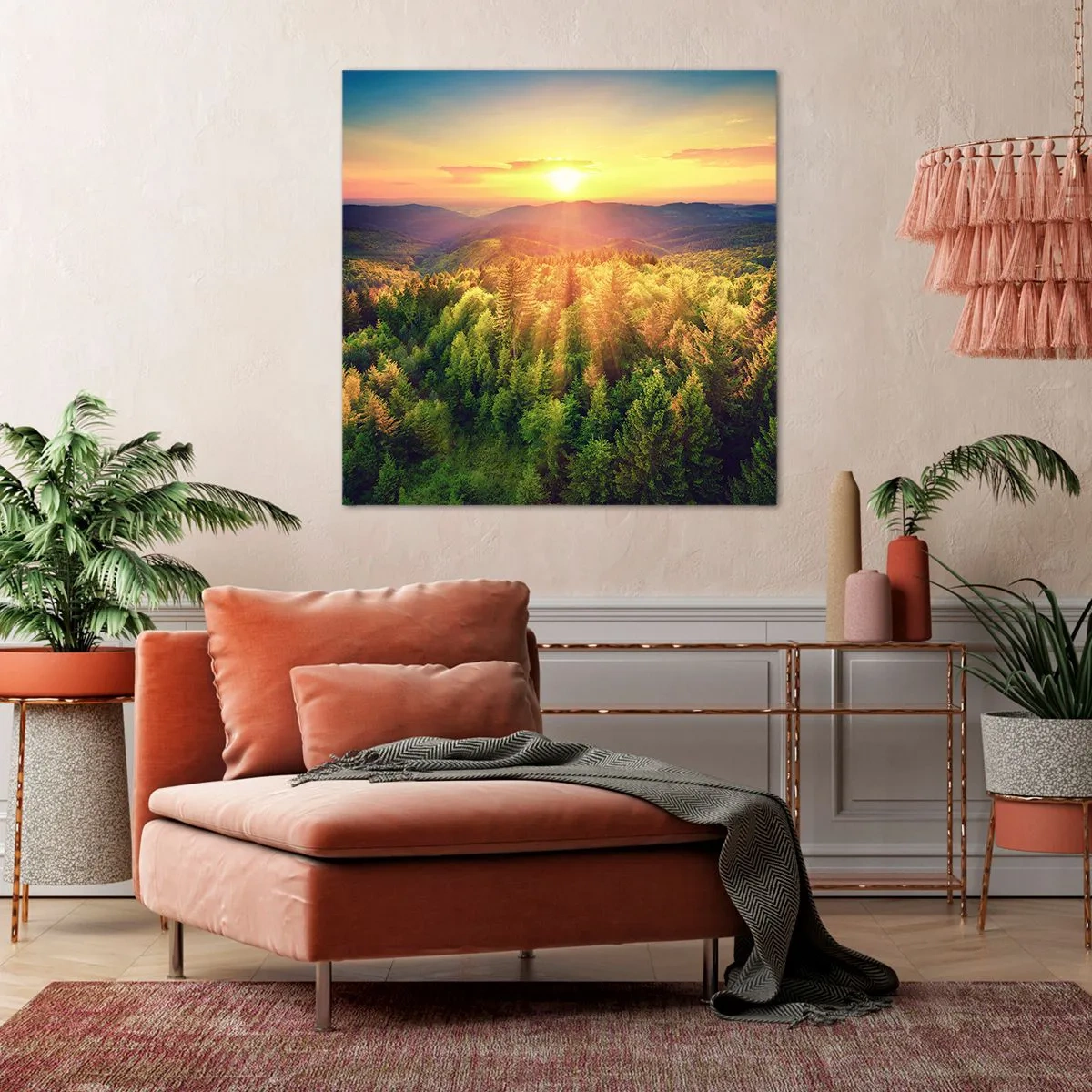 Bild auf Leinwand - Leinwandbild - Scheitelpunkte und Spitzen - 70x70 cm