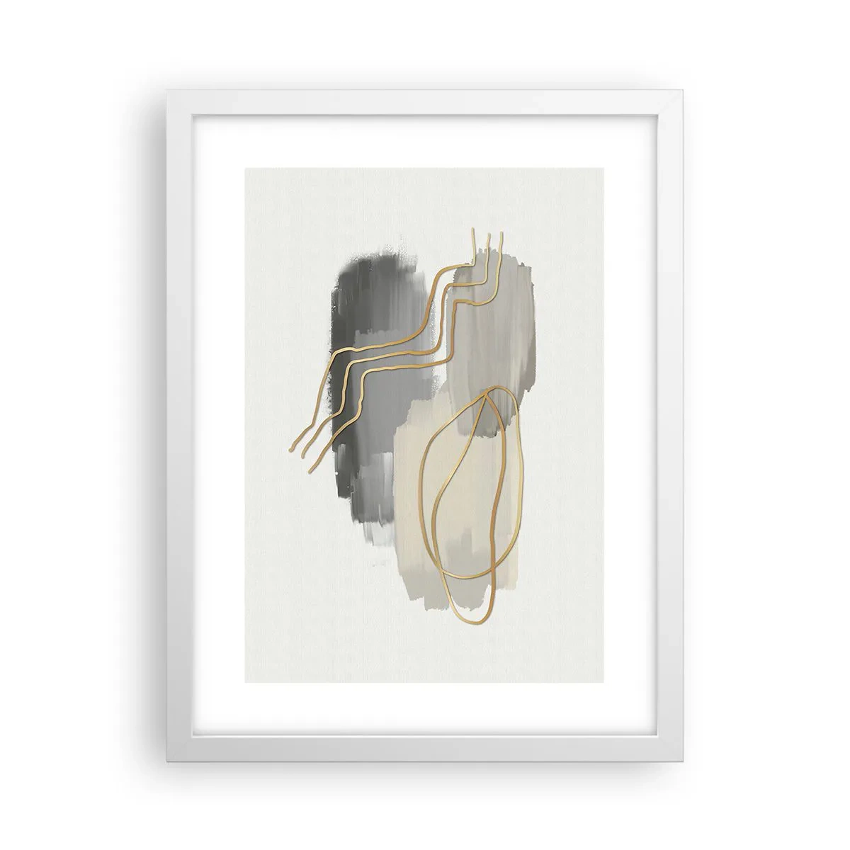 Poster in einem weißen Rahmen - Dauer und Bewegung - 30x40 cm
