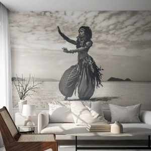 Maßgeschneiderte Fototapete Premium Canvas - Der Tanz der südlichen Inseln - Tänzer, Indien, Orient