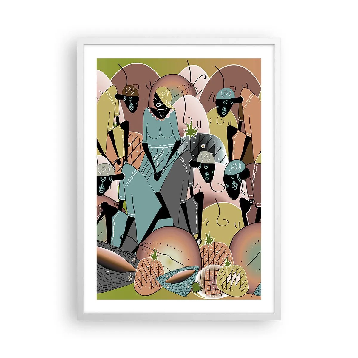 Poster in einem weißen Rahmen - Ein toller Urlaub steht bevor - 50x70 cm