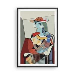 Poster in einem schwarzem Rahmen - Gesehen mit den Augen von Picasso - 61x91 cm