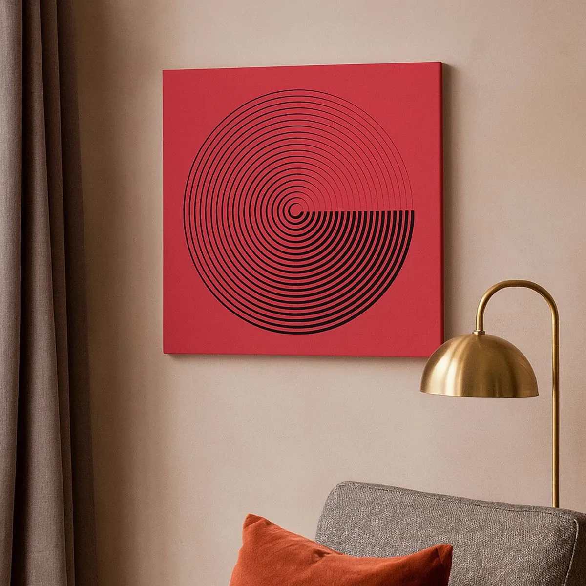 Bild auf Leinwand - Leinwandbild - Kreisbewegung - 30x30 cm