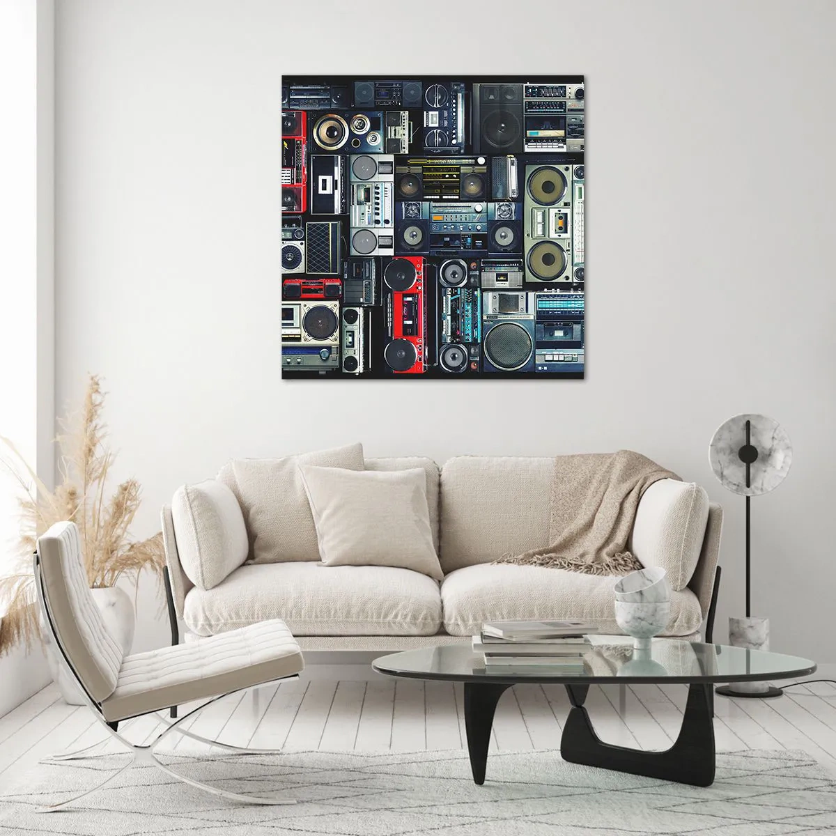 Glasbild - Bild auf glas - Sehnsucht nach den 1980er Jahren - 30x30 cm