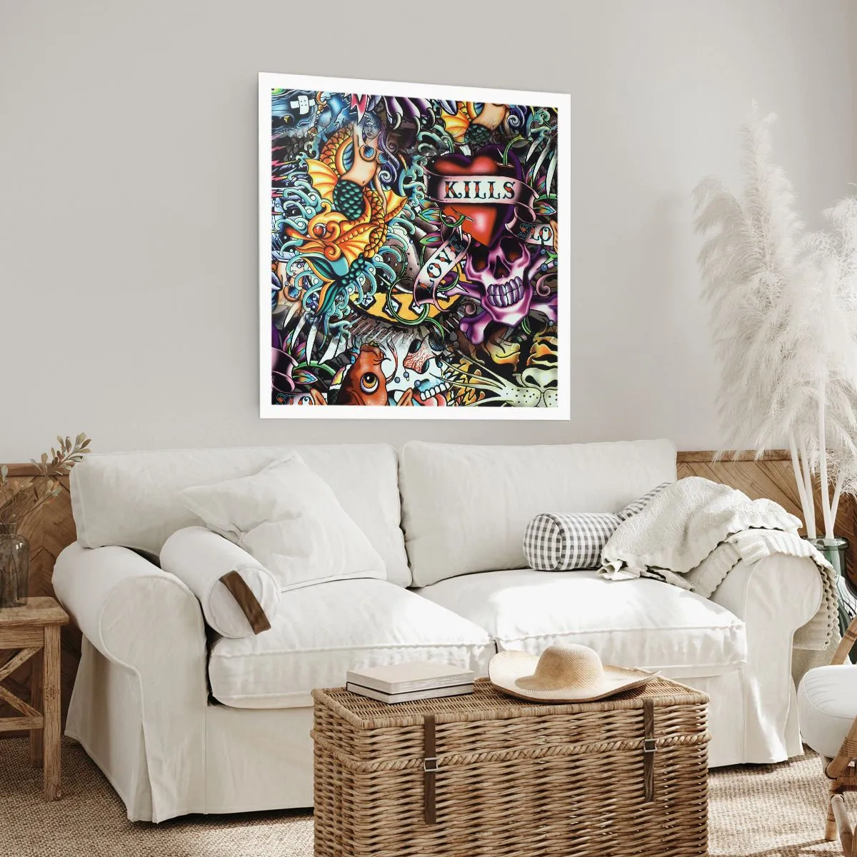 Poster - Der Traum des Tätowierers - 60x60 cm