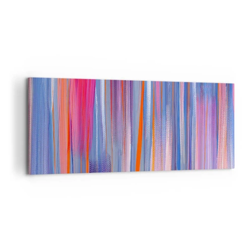 Bild auf Leinwand - Leinwandbild - Aufstieg zum Regenbogen - 100x40 cm