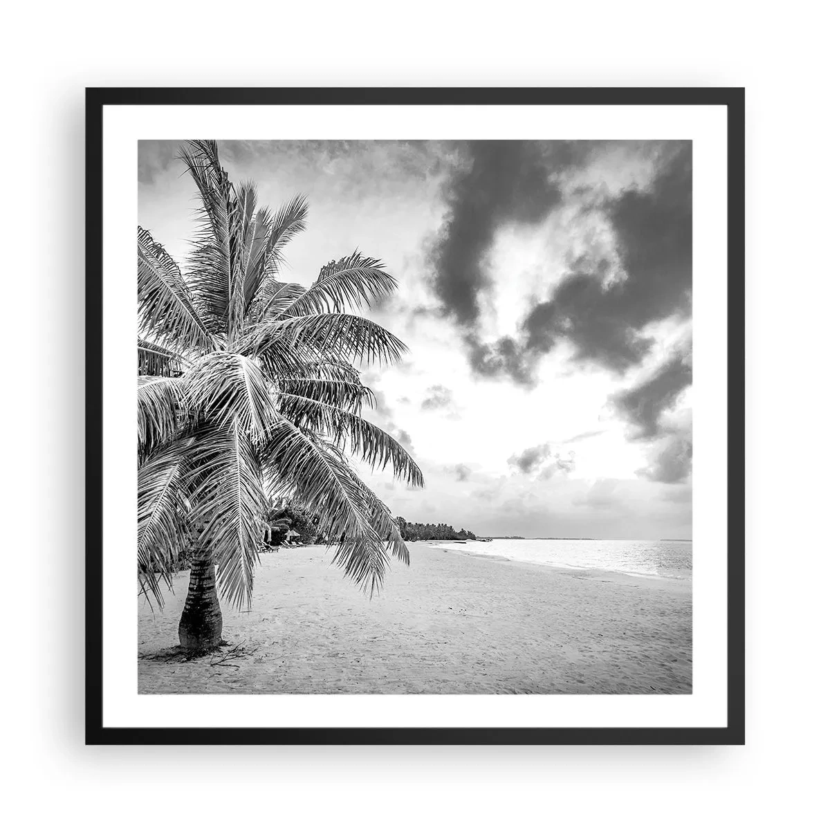 Poster in einem schwarzem Rahmen - Wenn du dich nach Einsamkeit sehnst ... - 60x60 cm