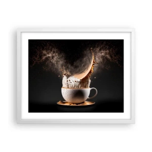 Poster in einem weißen Rahmen - Geschmacksexplosion - 50x40 cm