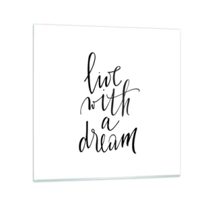 Glasbild - Bild auf glas - Na sicher - 30x30 cm