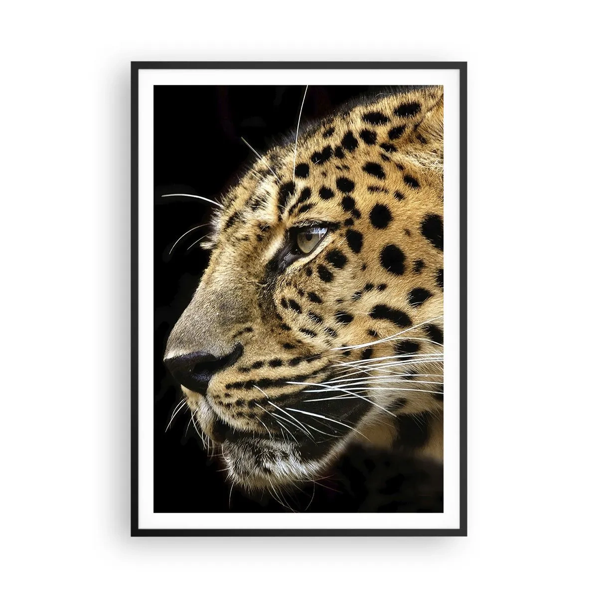 Poster in einem schwarzem Rahmen - Ruhig, fokussiert, bereit - 70x100 cm