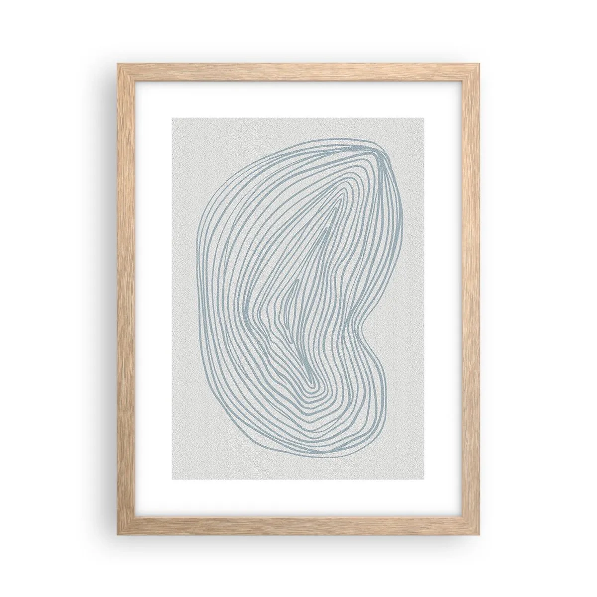 Poster in einem Rahmen aus heller Eiche - Das Lächeln der Wassertropfen - 30x40 cm