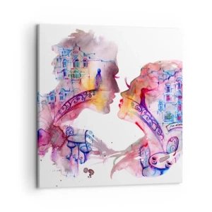 Bild auf Leinwand - Leinwandbild - Die geheime Seufzerbrücke - 50x50 cm