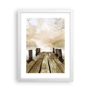 Poster in einem weißen Rahmen - Die milde Traurigkeit des Herbstes - 30x40 cm