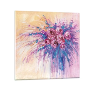 Glasbild - Bild auf glas - Rosenbrunnen - 30x30 cm
