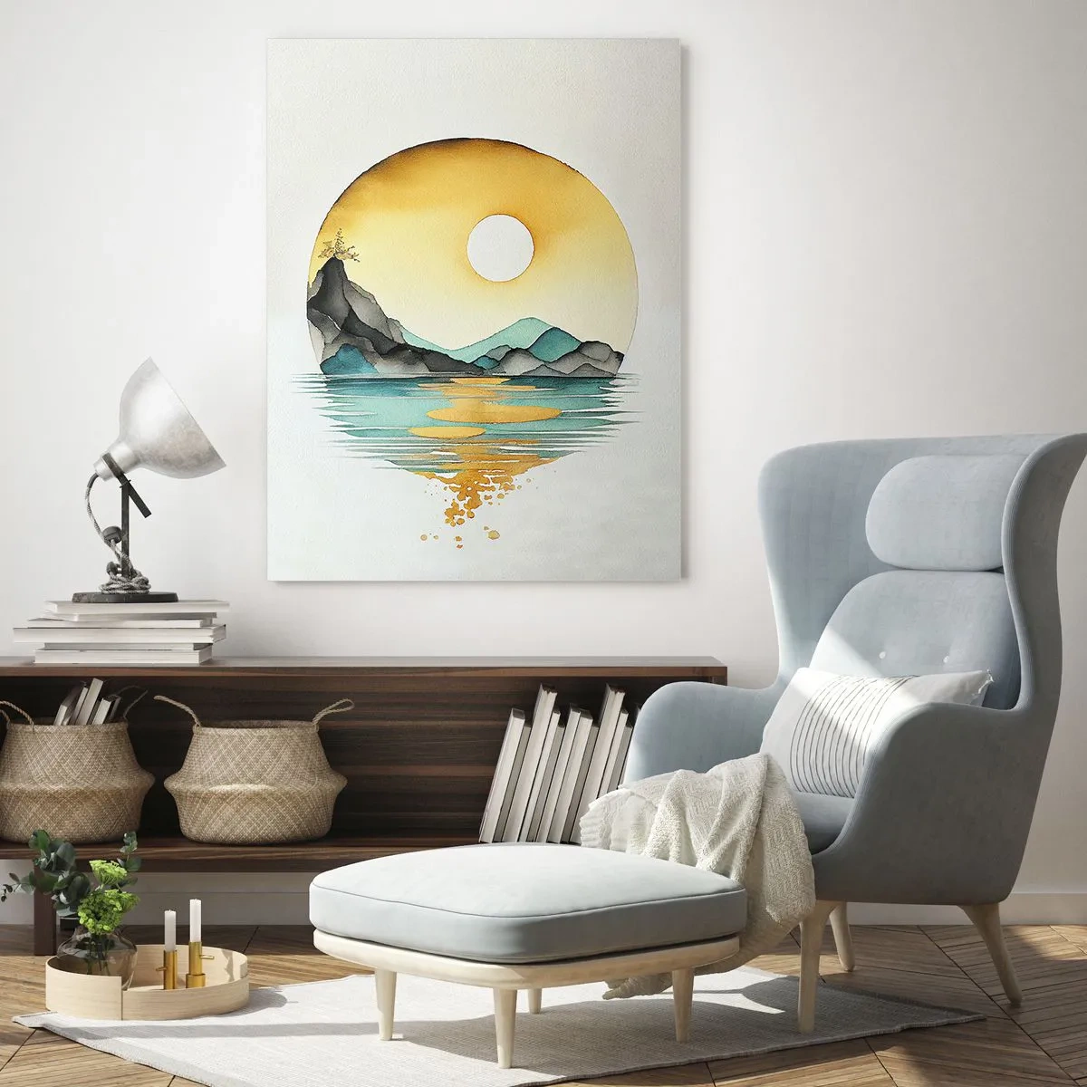 Glasbild - Bild auf glas - Im Kreis der Schönheit - 80x120 cm