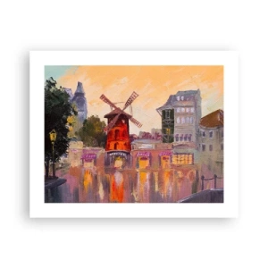 Poster - Pariser Ikonen – Moulin Rouge - 50x40 cm