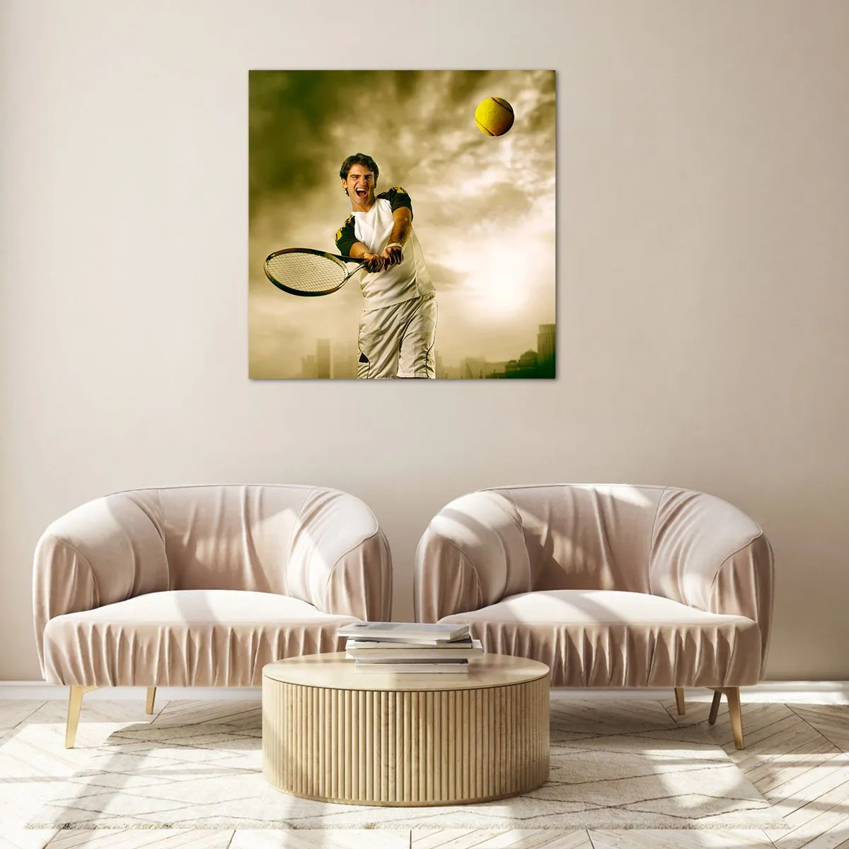 Glasbild - Bild auf glas - Energie und Freude - 30x30 cm