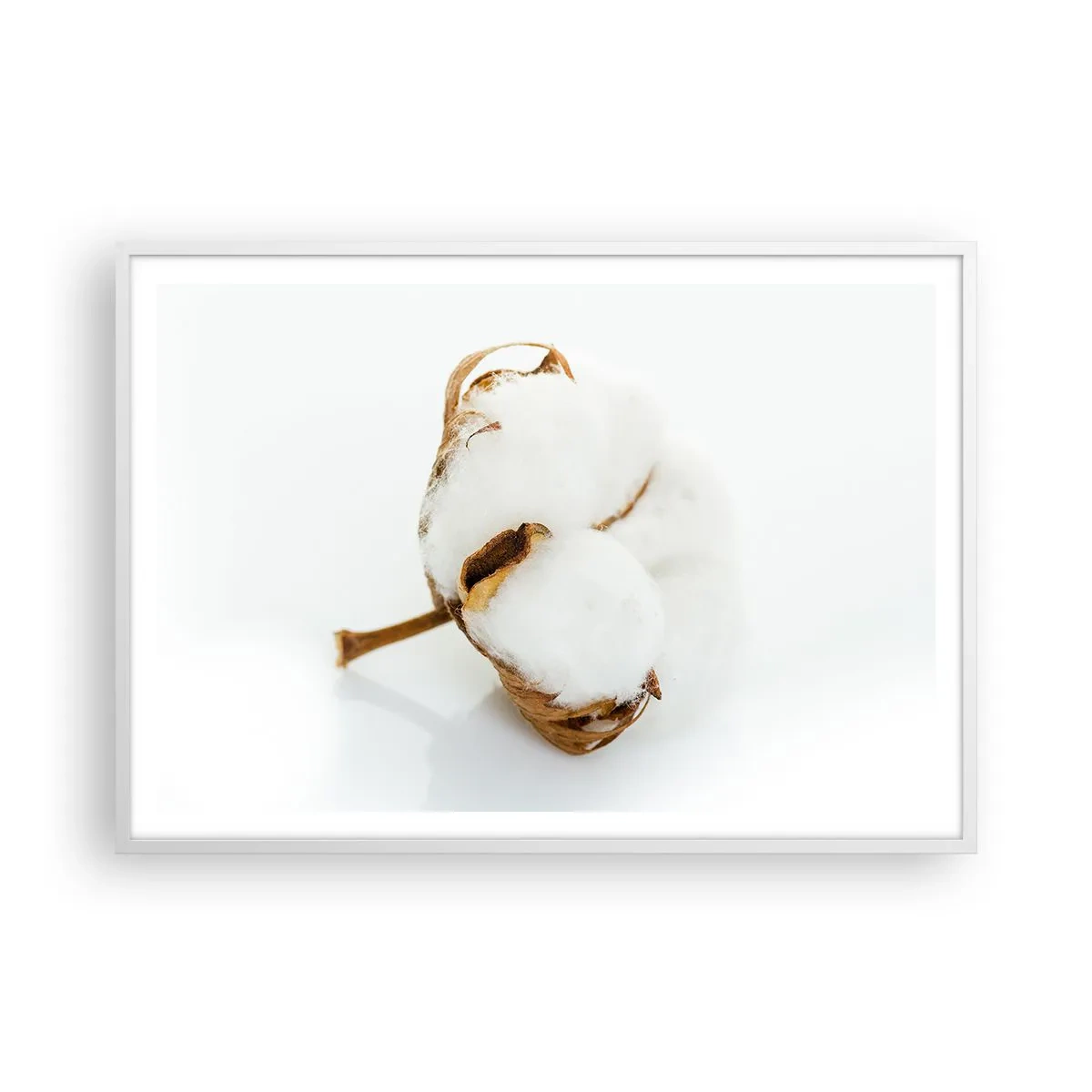 Poster in einem weißen Rahmen - Von Natur aus weich - 100x70 cm