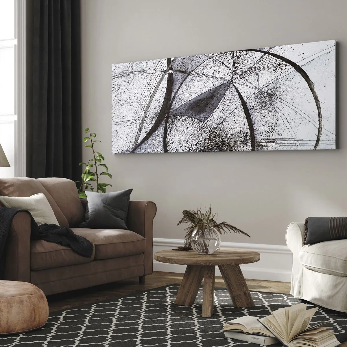 Bild auf Leinwand - Leinwandbild - Futuristische Fantasie - 100x40 cm