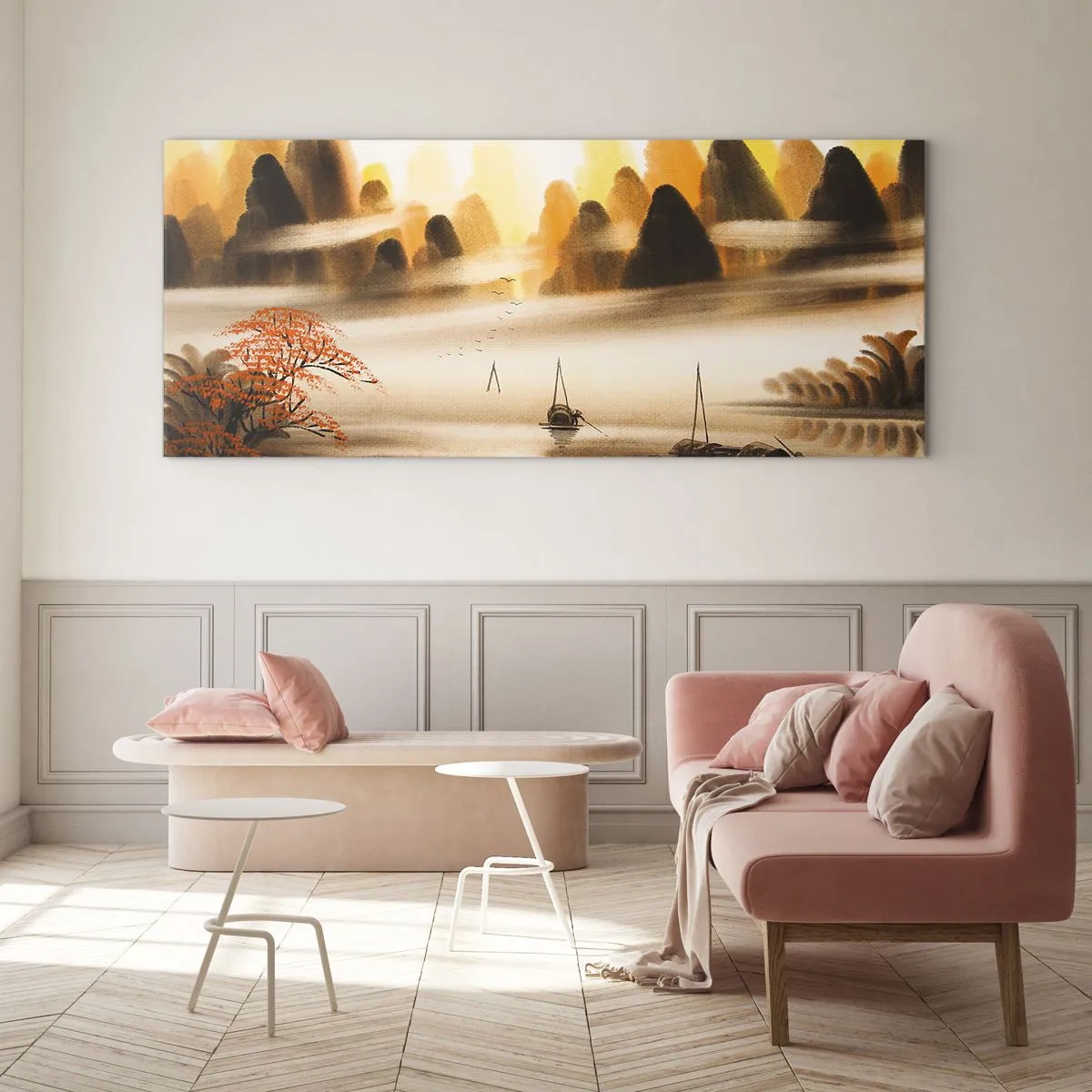 Glasbild - Bild auf glas - Weiter als im Fernosten - 100x40 cm