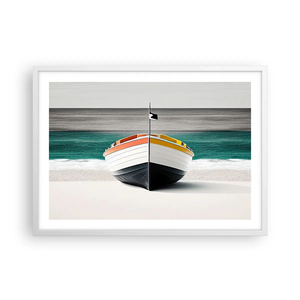 Poster in einem weißen Rahmen - An seinem Platz - 70x50 cm