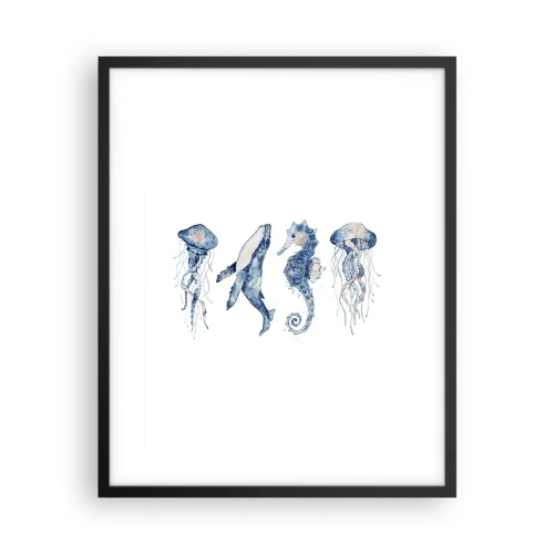 Poster in einem schwarzem Rahmen - Meereswunder - 40x50 cm