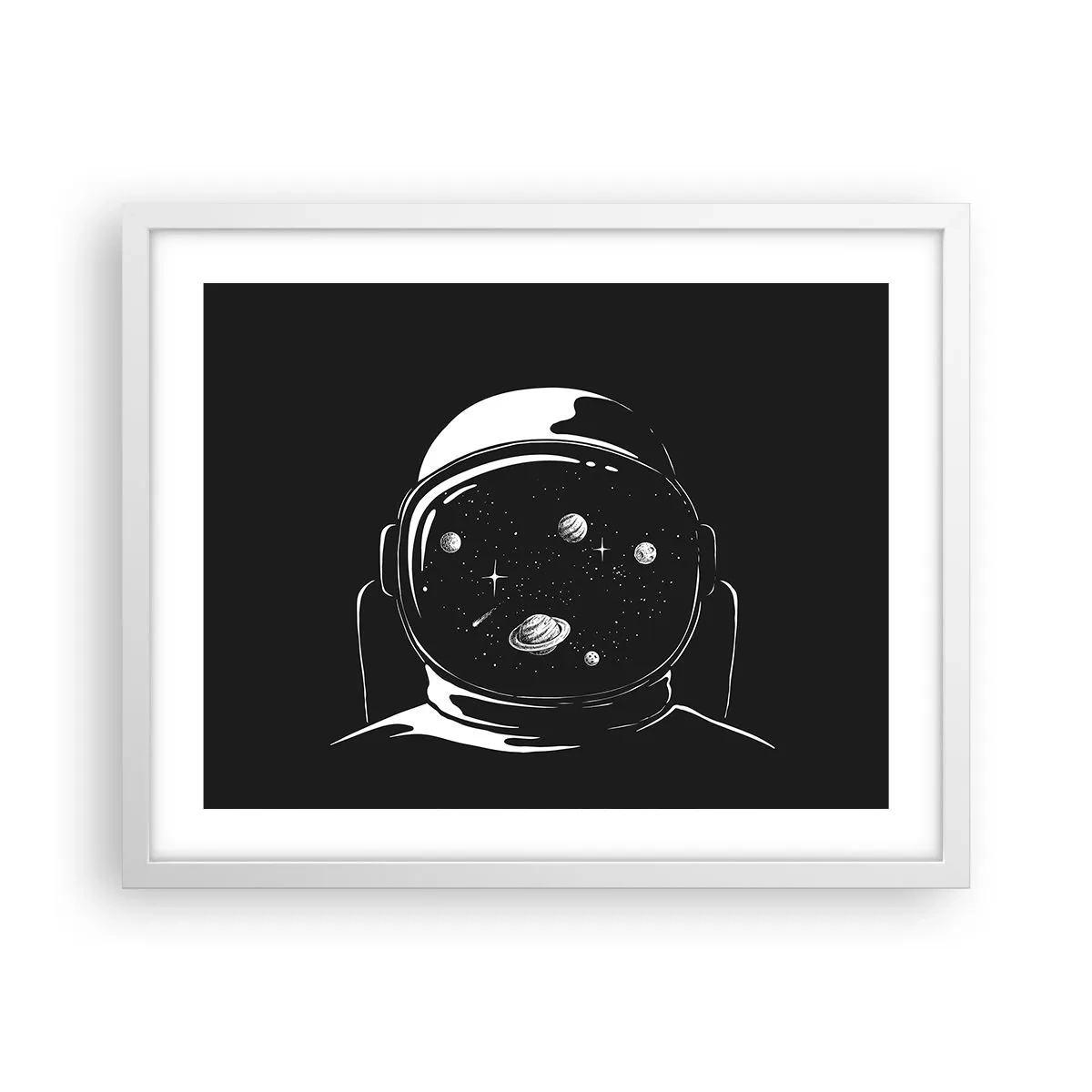 Poster in einem weißen Rahmen - Schöne Aussicht - 50x40 cm