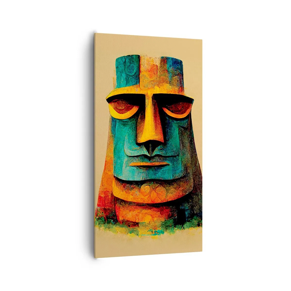Bild auf Leinwand - Leinwandbild - Statuenhaft und sympathisch - 65x120 cm