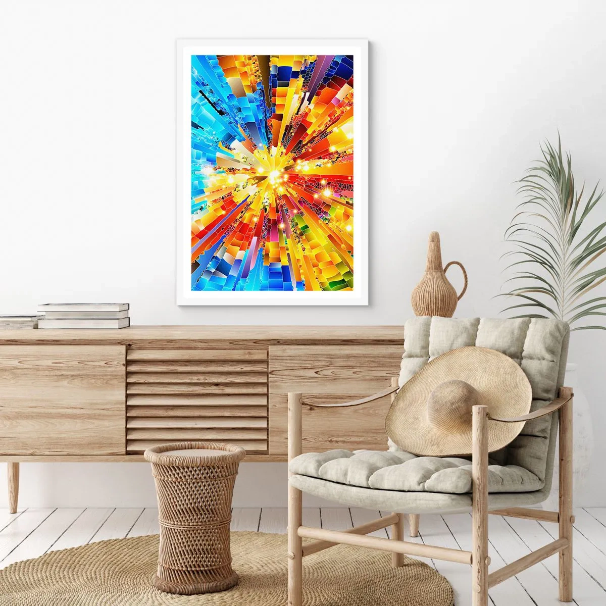 Poster in einem weißen Rahmen - In Medienauflösung - 30x40 cm