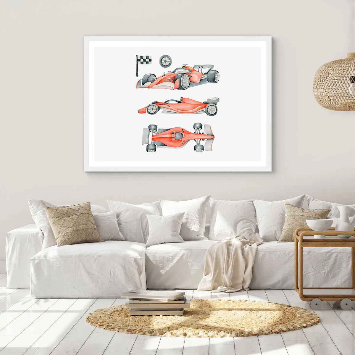 Poster in einem weißen Rahmen - Dem Traum folgen - 50x40 cm