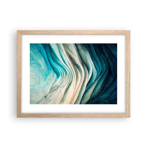 Poster in einem Rahmen aus heller Eiche - Blaue Unersättlichkeit - 40x30 cm