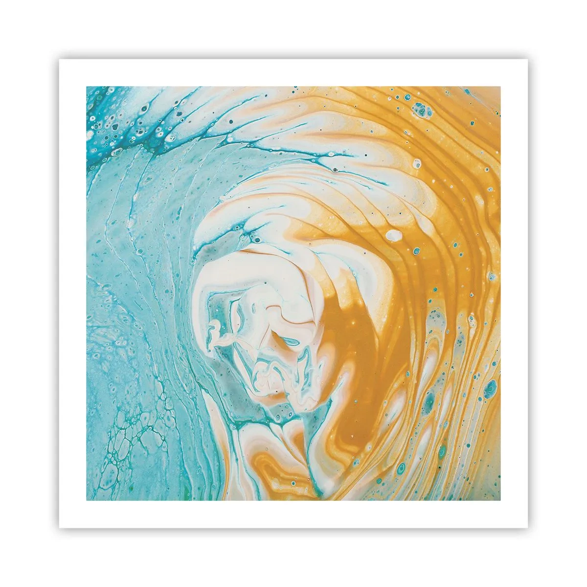 Poster - Pastellwirbel - 60x60 cm